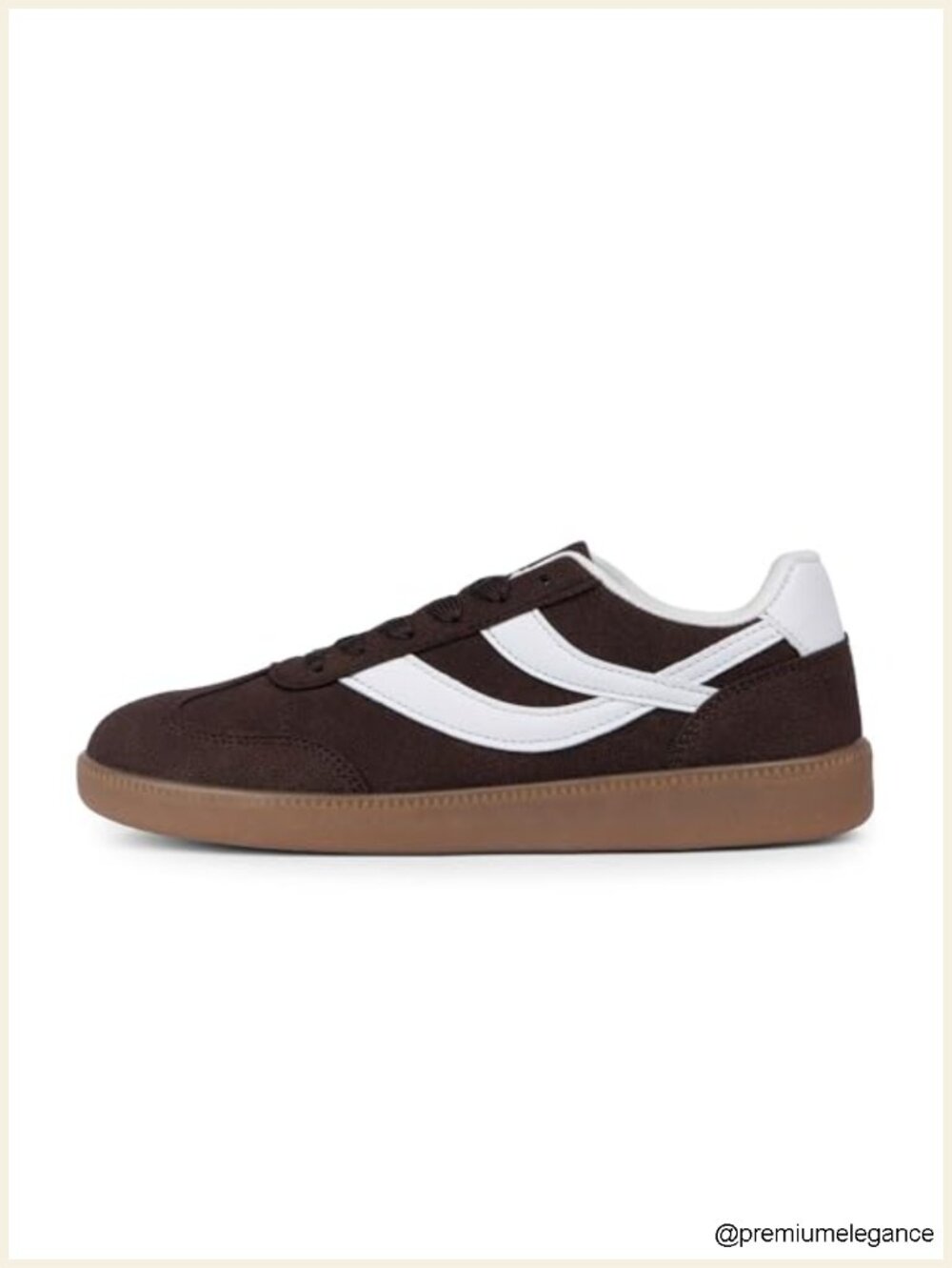 Tigeridea Women's Lace Up Casual Sneakers Faux Suede Walking Shoes